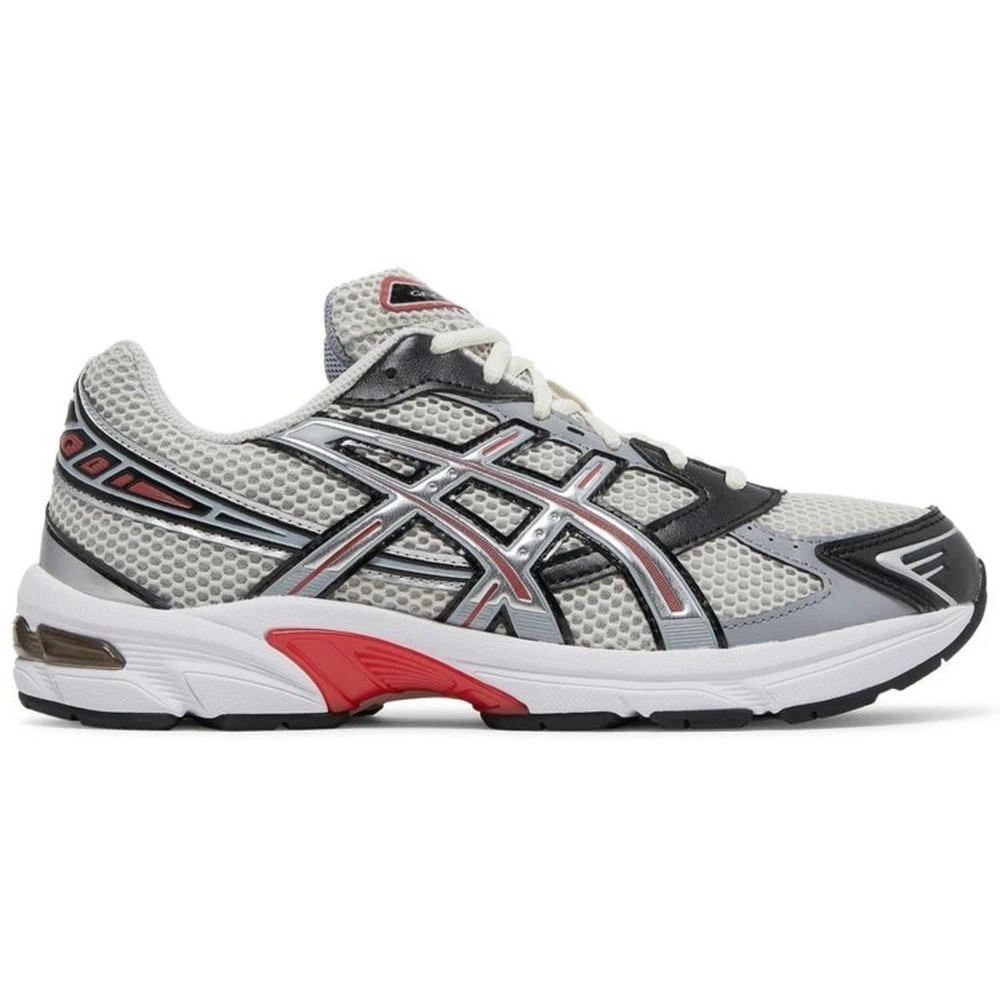 ASICS Gel-1130 Mens Size 8 Smoke Grey Pure Silver Red Running Shoes 1201A256-024
